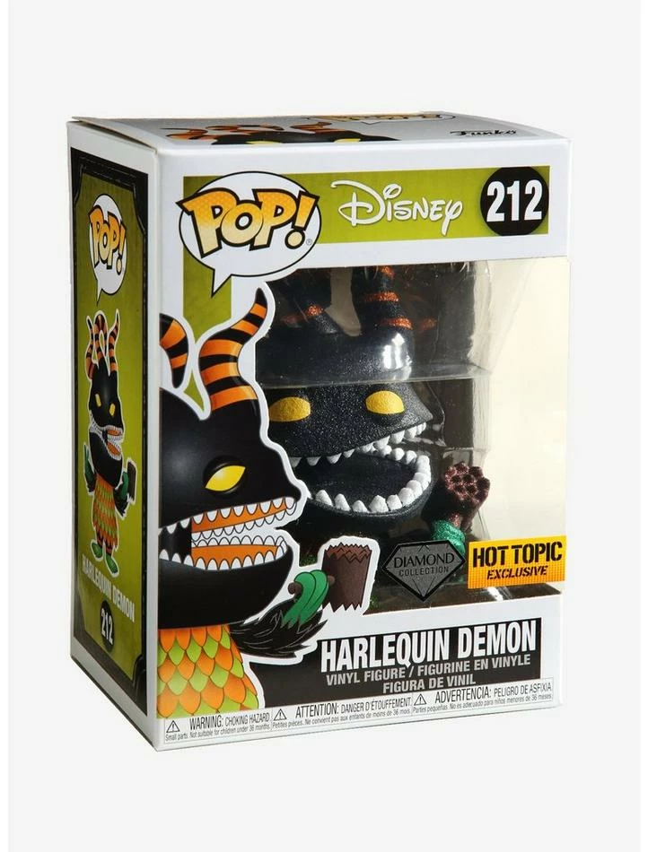 Coupon ❤️ Funko The Nightmare Before 🎄 Christmas Diamond Collection Pop! Harlequin Demon Vinyl Figure Hot Topic Exclusive 🔔 - Image 3