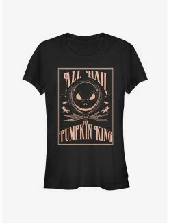 Best deal 🔔 The Nightmare Before 🎅 Christmas Hail The Pumpkin King 👧 Girls T-Shirt 🎉