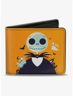 Top 10 🌟 The Nightmare Before 🔔 Christmas Stylized Jack And Sally Ooogie Boogie Bi-fold Wallet 🔥