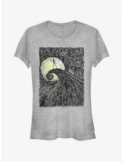Outlet ✨ The Nightmare Before 🎄 Christmas Spiral Hill 👧 Girls T-Shirt 👏
