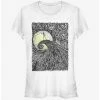 Coupon 👍 Disney The Nightmare Before 🎅 Christmas Spiral HIll Painting Classic 👧 Girls T-Shirt 🧨