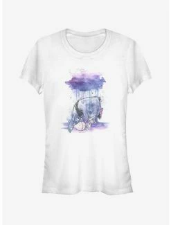 Best Sale 😉 Disney Winnie The Pooh Watercolor Eeyore 👧 Girls T-Shirt 😉