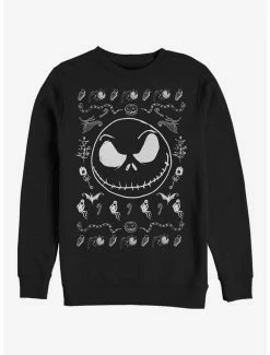 Buy 🎉 The Nightmare Before ❄ Christmas Jack Spooky Sweater Sweatshirt ✨