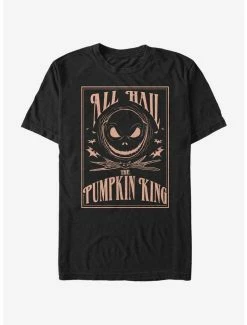 Brand new 👍 The Nightmare Before 🎁 Christmas Hail The Pumpkin King T-Shirt 🧨