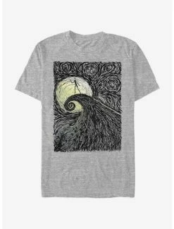 Discount 🔔 The Nightmare Before 🎁 Christmas Spiral Hill T-Shirt 🛒
