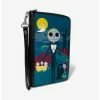 Budget ❤️ The Nightmare Before 🎄 Christmas Jack Cemetery Zip Around Wallet ❤️