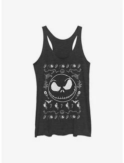 Hot Sale 🤩 The Nightmare Before 🎁 Christmas Jack Spooky Sweater 👧 Girls Tank Top 😉