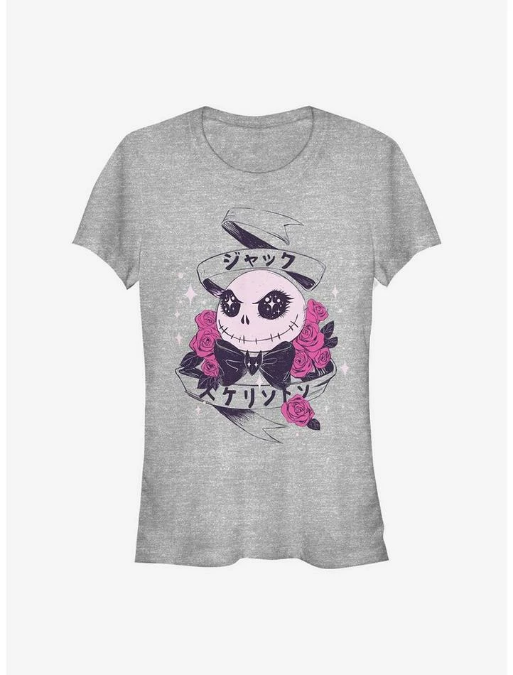 Hot Sale โ Disney The Nightmare Before ๐ Christmas Cutie Japanese Text ๐ง Girls T-Shirt ๐คฉ