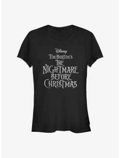 Cheapest 👏 Disney The Nightmare Before 🔔 Christmas Logo 👧 Girls T-Shirt ⭐