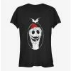 Discount 🔥 Disney The Nightmare Before 🎄 Christmas Santa Jack 👧 Girls T-Shirt 🎉