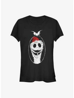 Discount 🔥 Disney The Nightmare Before 🎄 Christmas Santa Jack 👧 Girls T-Shirt 🎉