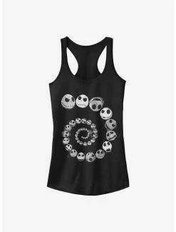 Buy 🎉 Disney The Nightmare Before ❄ Christmas Jack Emotions Spiral 👧 Girls Tank 🤩