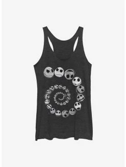 Flash Sale 😉 Disney The Nightmare Before 🎄 Christmas Jack Emotions Spiral 👧 Girls Tank 😍