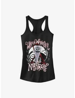 Brand new 🔥 Disney The Nightmare Before 🎄 Christmas Santa Jack 👧 Girls Tank ⌛