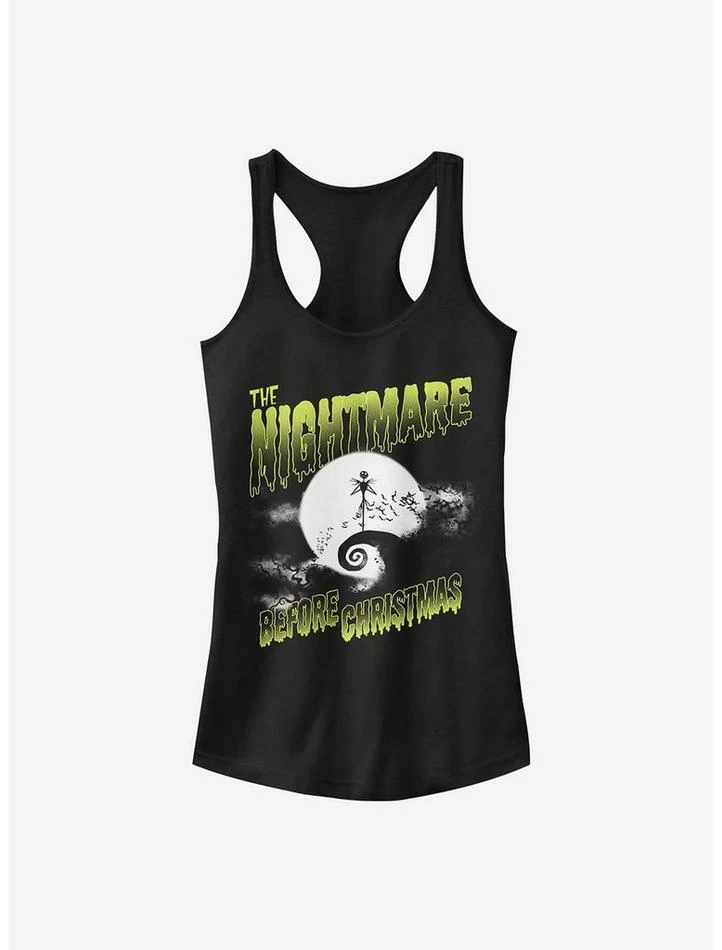 Deals 🤩 Disney The Nightmare Before 🎅 Christmas Spooky Nightmare 👧 Girls Tank ⌛