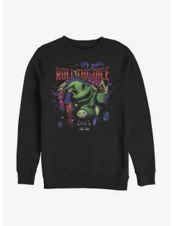 Cheap ⭐ Disney The Nightmare Before 🎅 Christmas Oogie Dice Crew Sweatshirt 🔥