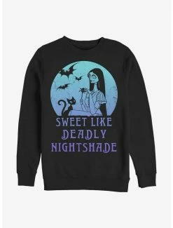 Hot Sale 😍 Disney The Nightmare Before 🎄 Christmas Sally Moon Crew Sweatshirt 😉