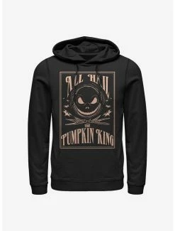 Discount ✔️ Disney The Nightmare Before 🎁 Christmas Hail The Pumpkin King Hoodie ⭐
