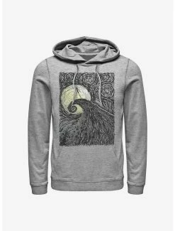 Hot Sale 🤩 Disney The Nightmare Before 🎄 Christmas Spiral Hill Hoodie 🌟