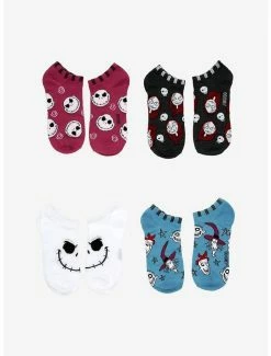 Discount 🥰 The Nightmare Before 🔔 Christmas Coffin No-Show 🧦 Socks 4 Pair 💯