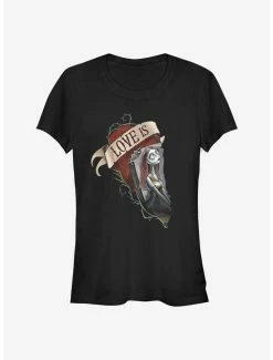 Promo 💯 Disney The Nightmare Before 🔔 Christmas Sally Loves 👧 Girls T-Shirt 🥰