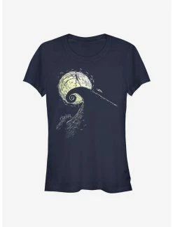 Deals 🌟 Disney The Nightmare Before ❄ Christmas Spiral Hill Jack 👧 Girls T-Shirt ❤️