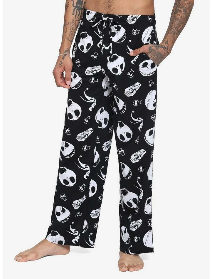 Promo โ The Nightmare Before ๐ Christmas Black & White Jack Faces Pajama Pants ๐ฏ