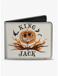 Coupon 💯 The Nightmare Before 🎄 Christmas King Jack Bifold Wallet 🤩