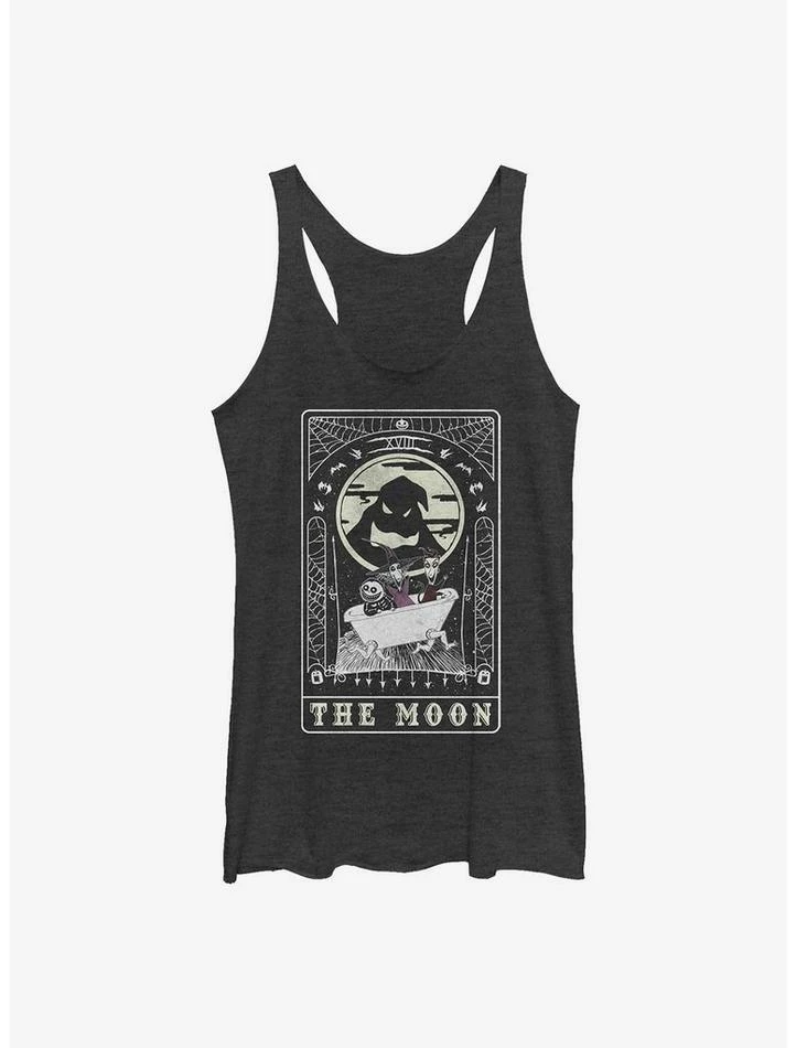 Coupon ๐งจ The Nightmare Before โ Christmas Oogie Boogie The Moon Tarot ๐ง Girls Tank Top ๐