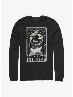 New 🧨 The Nightmare Before 🔔 Christmas The Moon Tarot Card Long-Sleeve T-Shirt 🎁