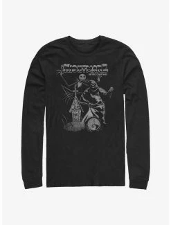 Best reviews of 🥰 The Nightmare Before 🔔 Christmas Vintage Poster Long-Sleeve T-Shirt 🔥
