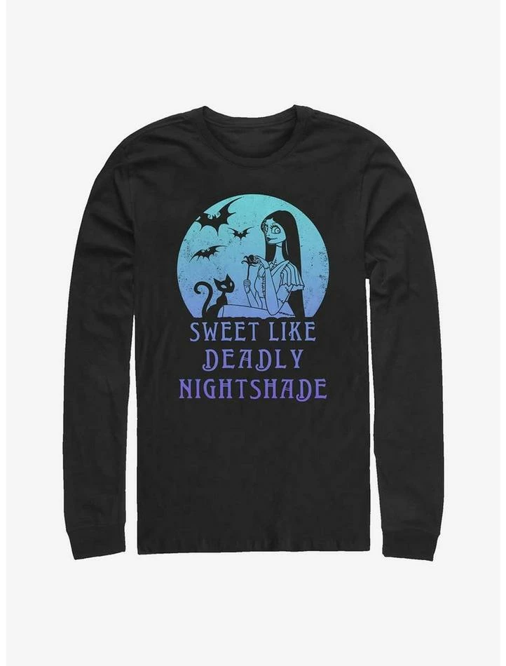 Best reviews of ๐คฉ Disney The Nightmare Before โ Christmas Sally Sweet Like Deadly Nightshade Long-Sleeve T-Shirt ๐