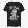 Best reviews of 🥰 Disney The Nightmare Before 🎅 Christmas This Is As Jolly As I Get Santa Jack T-Shirt ✔️