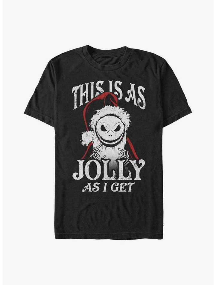 Best reviews of 🥰 Disney The Nightmare Before 🎅 Christmas This Is As Jolly As I Get Santa Jack T-Shirt ✔️