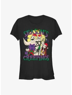 Top 10 ⭐ The Nightmare Before 🎅 Christmas Season's Creepings 👧 Girls T-Shirt ❤️