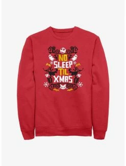 Hot Sale 👏 The Nightmare Before 🎄 Christmas No Sleep Till Xmas Crew Sweatshirt ✨