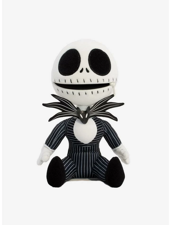 Outlet โญ The Nightmare Before ๐ Christmas Jack Skellington Zippermouth Plush ๐