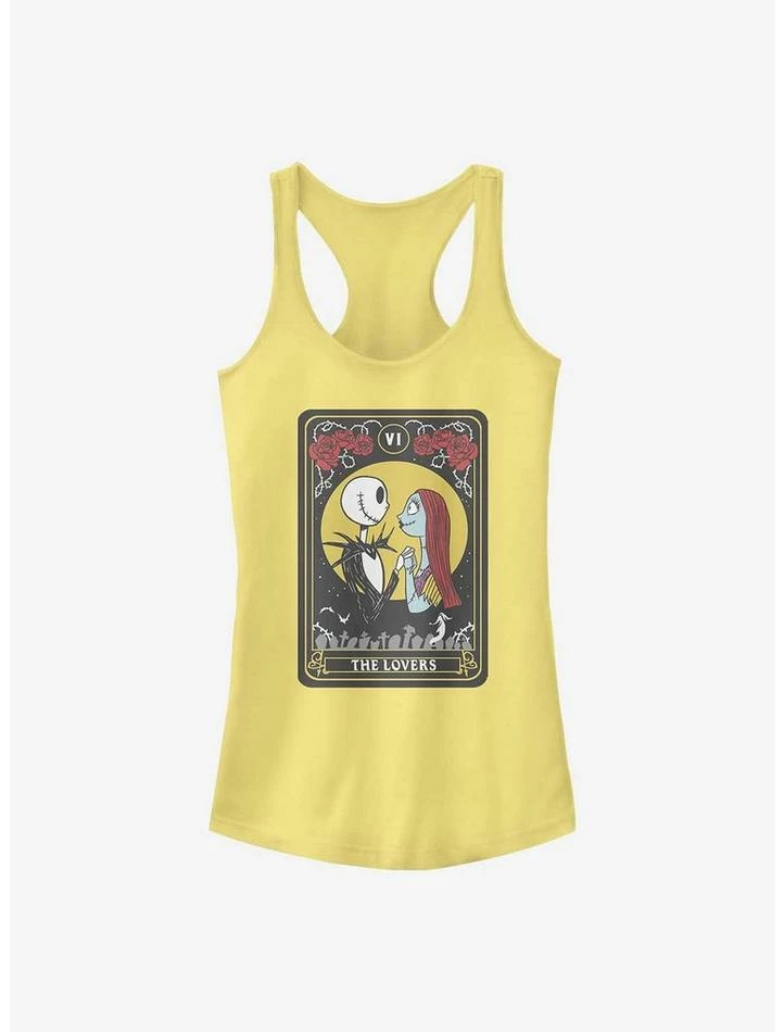 Deals ⭐ The Nightmare Before 🎅 Christmas Jack & Sally The Lovers Tarot Tank Top 🔔