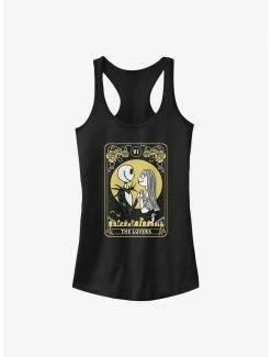 Cheapest 👍 The Nightmare Before 🔔 Christmas Jack & Sally The Lovers Tarot Tank Top 💯