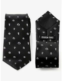Buy ⭐ Disney The Nightmare Before ❄ Christmas Black Grey Tie 🛒