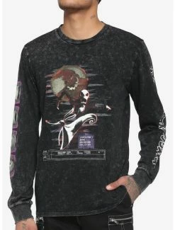 Best Pirce 🔥 The Nightmare Before 🔔 Christmas Jack Glitch Long-Sleeve T-Shirt ⭐