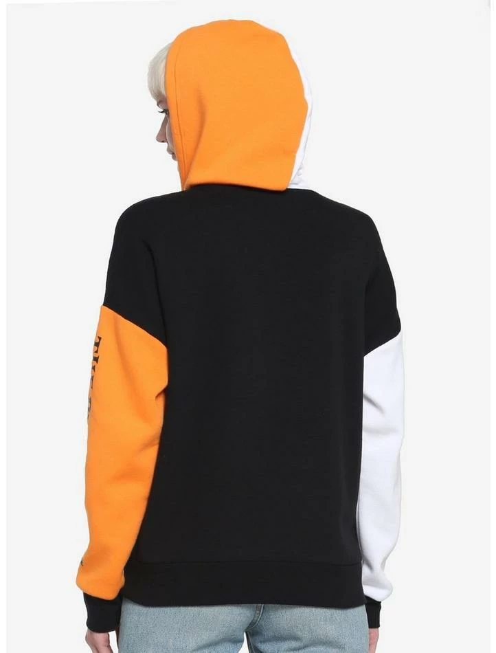 Best Pirce 😉 The Nightmare Before 🎅 Christmas Color-Block 👧 Girls Hoodie ❤️ - Image 3