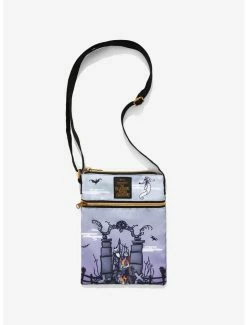 Budget 🎉 Loungefly The Nightmare Before 🎁 Christmas Graveyard Passport Crossbody Bag 👍