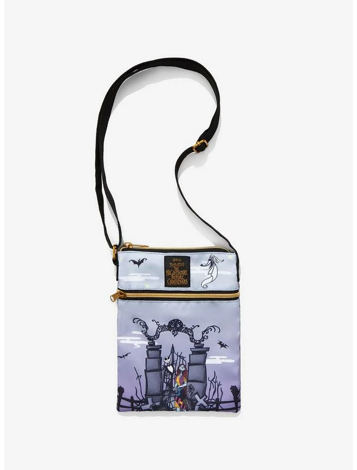 Budget 🎉 Loungefly The Nightmare Before 🎁 Christmas Graveyard Passport Crossbody Bag 👍
