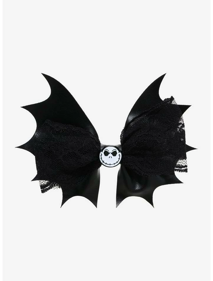 New ๐ฏ The Nightmare Before ๐ Christmas Jack Bat Wing Hair Bow ๐