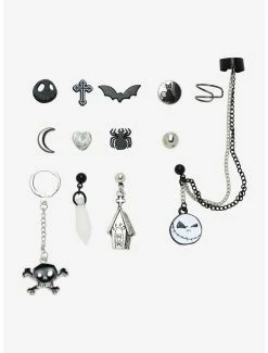 Best reviews of 😉 The Nightmare Before 🎅 Christmas Jack Icons Mismatch Earring Set 🔔