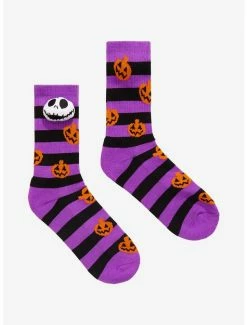 Outlet 🔔 The Nightmare Before 🎁 Christmas Jack 3D Plush Crew 🧦 Socks ✔️