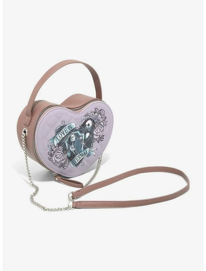 Hot Sale 😍 The Nightmare Before 🎄 Christmas Eternal Love Heart Crossbody Bag 😀