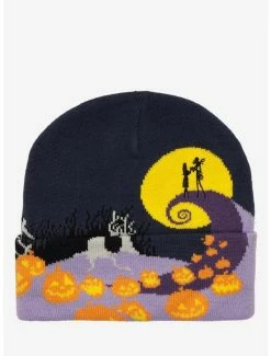 Best reviews of 🎉 The Nightmare Before 🎁 Christmas Graveyard Spiral Hill Beanie 🔥