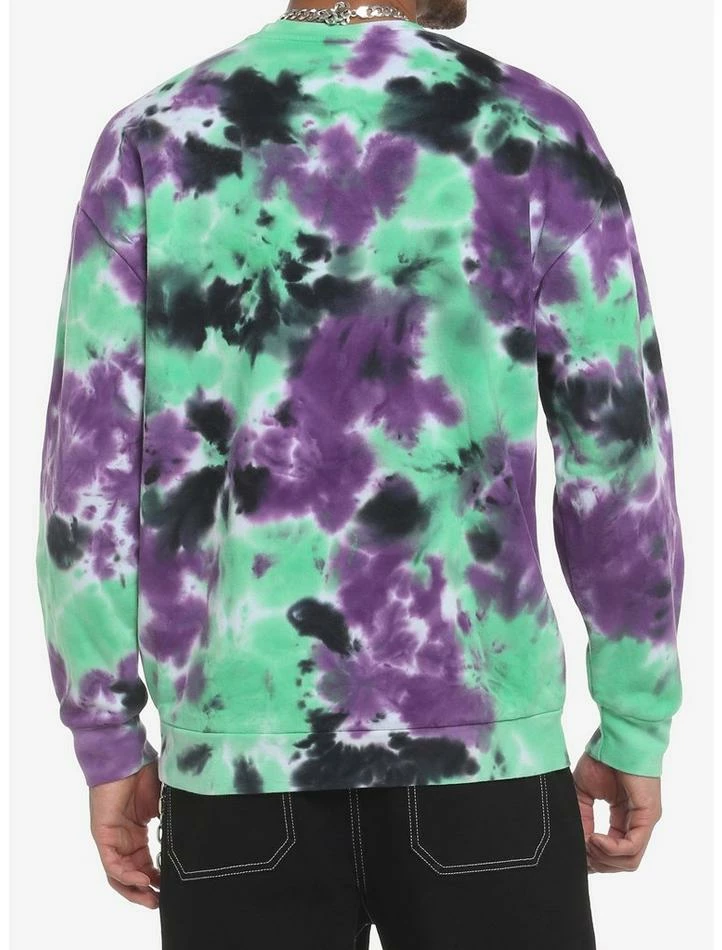 Brand new ✔️ The Nightmare Before 🎄 Christmas Oogie Boogie Dice Tie-Dye Sweatshirt ✨ - Image 3